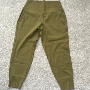Athleta Venice joggers , size medium petite , gold/brown color